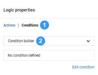 Choose condition builder
