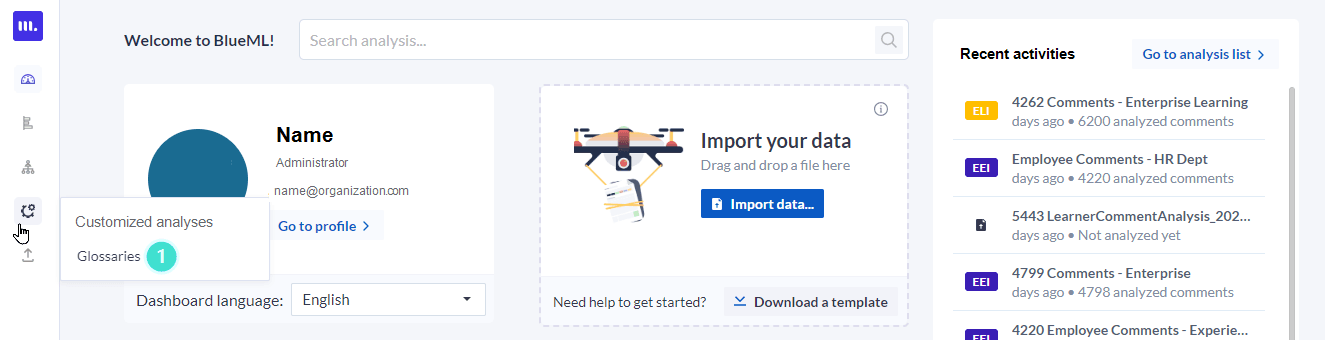 From Customize tab, select Variable mapping