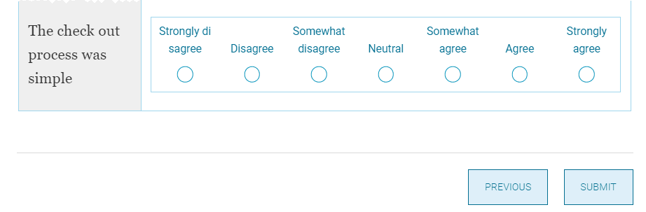 Final page of the survey