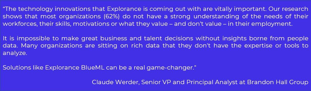 Quote Claude Werder, Senior VP and Principal Analyst at Brandon Hall Group