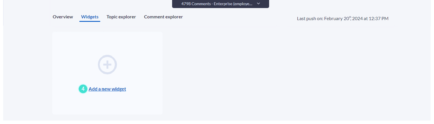 Create new widget
