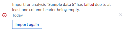 Header in one column is blank
