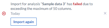 Too many columns erorr