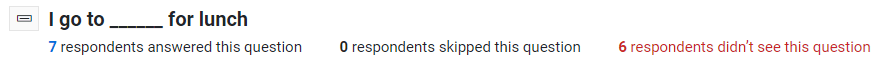 Comment questions