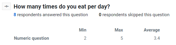 Numeric questions